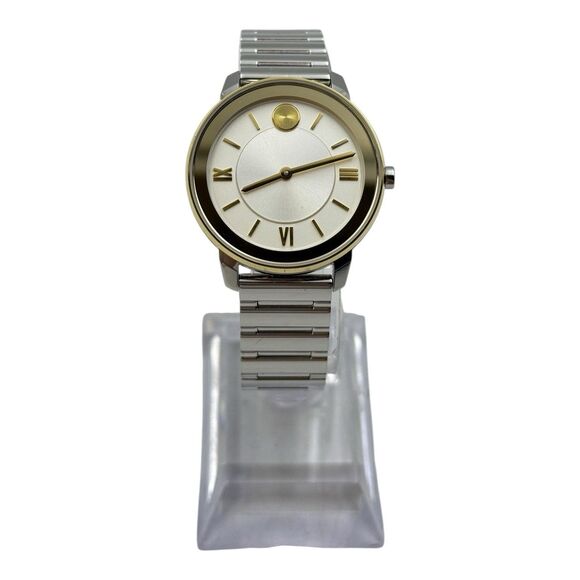 Movado Bold Women\'s Two-Tone Stainless Steel Watch 32mm -3600592 - New battery